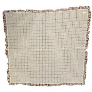 Jennifer Moore Vintage Scarf Shawl – Plaid Fringe Wrap